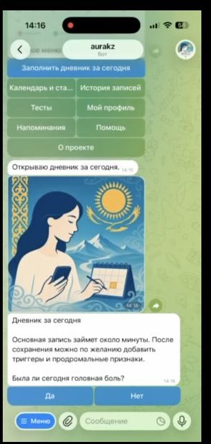 Начало ежедневного заполнения дневника AuraKZ